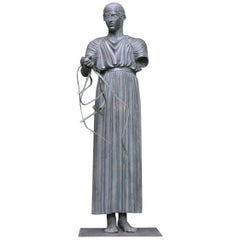 Bronze Replica of Delphi Charioteer by Felix de Weldon, Circa 1950