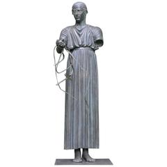Very Rare Bronze Cast of the Delphi Charioteer 7