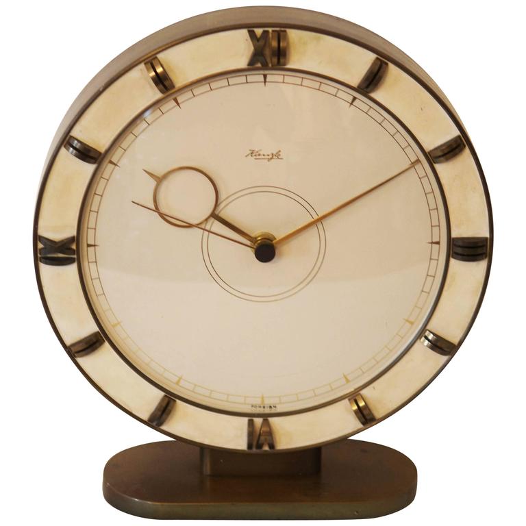 Big Kienzle Art Deco Table Clock, 1930s at 1stDibs | kienzle art deco clock