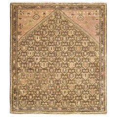 vintage oriental rugs high resolution antique persian seneh oriental rug in small square size with soft earth tones vintage kerman ivory field vintage oriental rugs high resolution antique persian seneh oriental rug in small square size with soft earth tones vintage kerman ivory field
