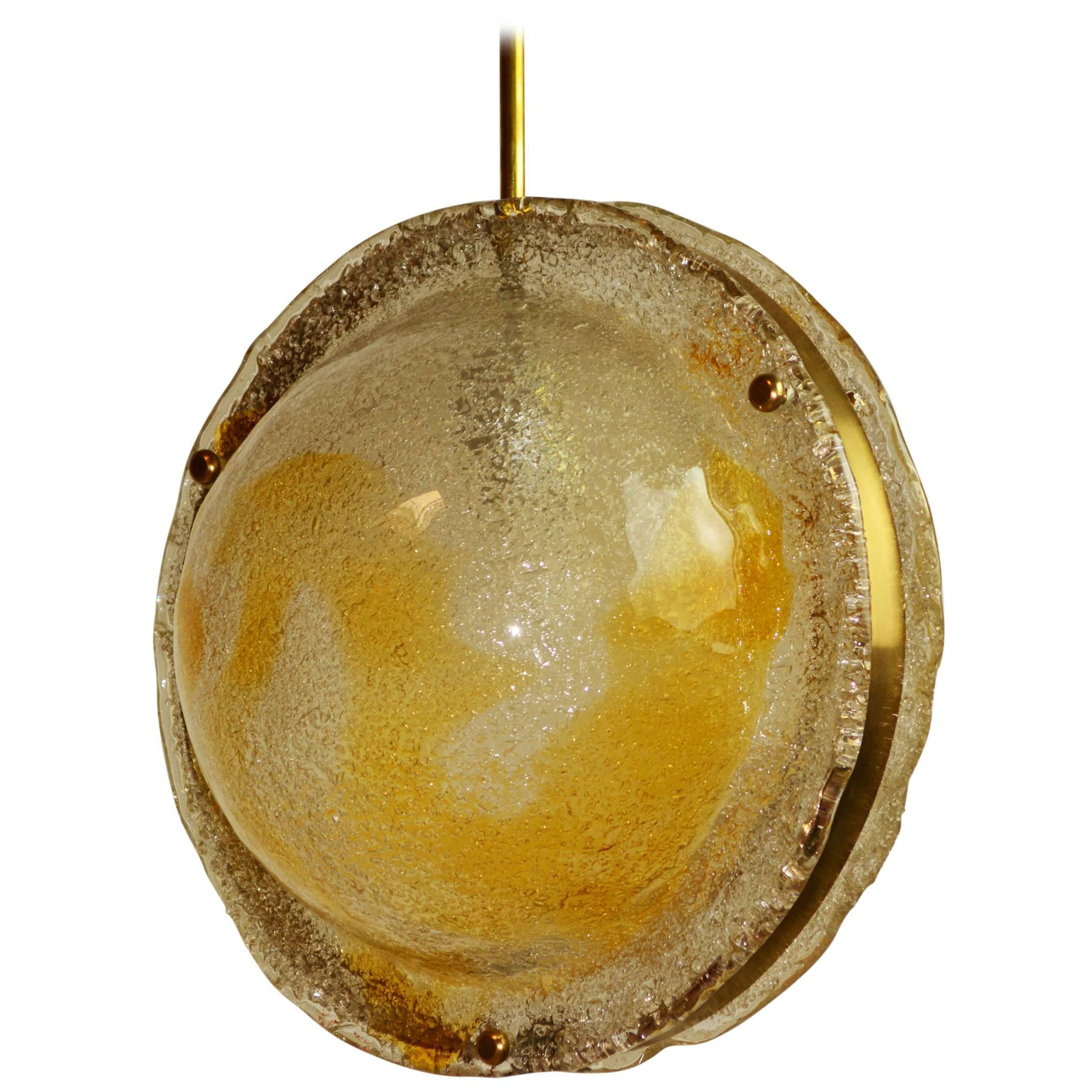 Mazzega "Lollipop" Globe Pendant For Sale