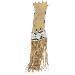 Antique Native American Beaded Pipe Bag, Arapaho, 19th Century
