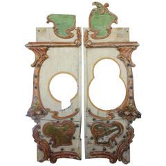 Antique Carnival Hand-Carved and Hand-Painted Ride Doors