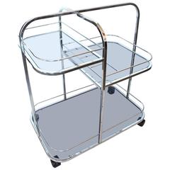 Midcentury Chrome Bar Cart 12