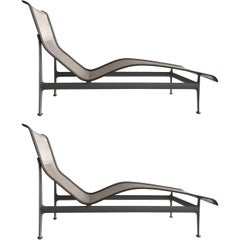 Pair of Richard Schultz Four Leg Contour Lounge Chairs for Knoll