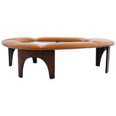 Henry Glass Upholstered Coffee Table