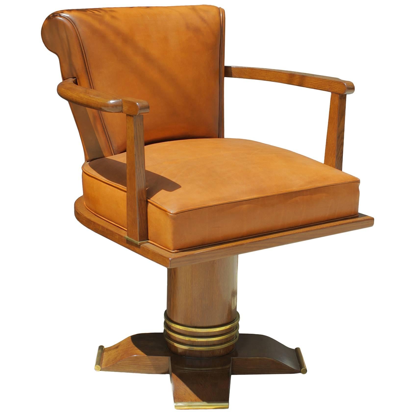 Jules Leleu desk chair (attributed to) France 1930