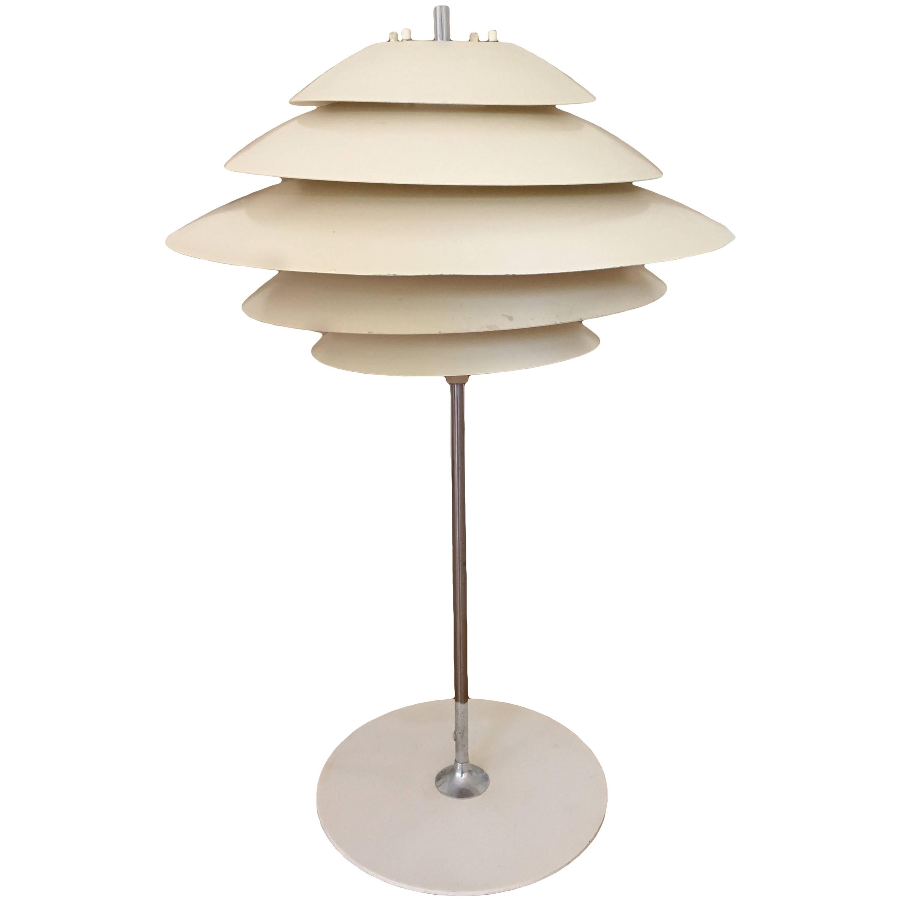 Poul Henningsen Style Table Lamp by Sonneman For Sale