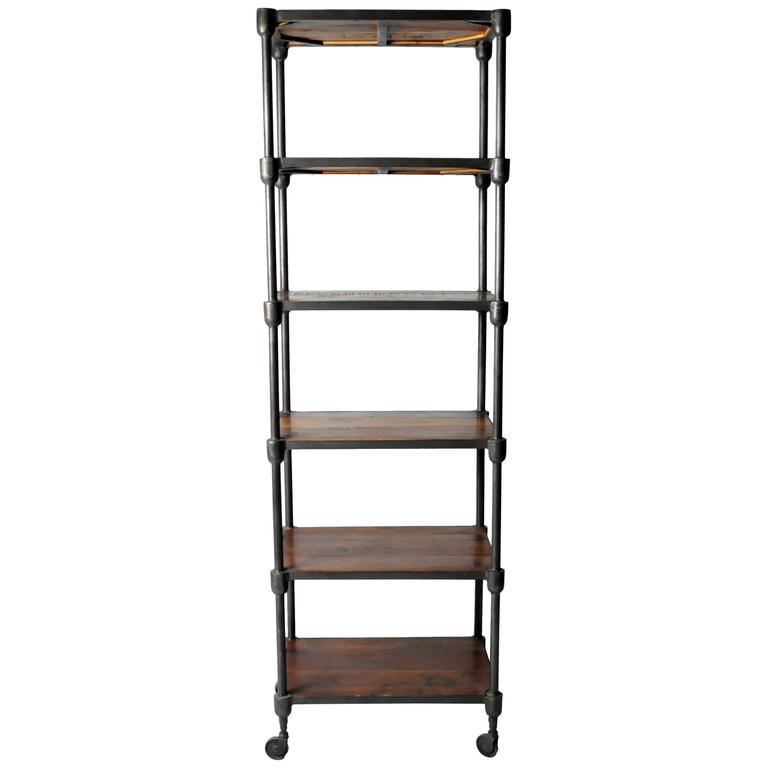 French Industrial Shelves at 1stDibs french industrial bookcase