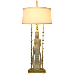 1950s Quan Yin Table Lamp