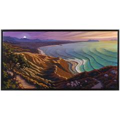 Los Angeles California Coastal Plein Air Painting "Chasing Gold" 