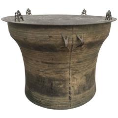 Bronze Rain Drum Side Table