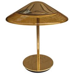 Murano and Brass Desk Lamp