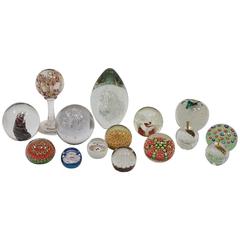 Vintage Collection of Art Glass Paper Weights