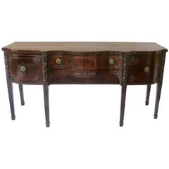 Fine English Regency Mahogany Sideboard