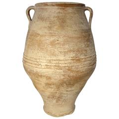 Amphore méditerranéenne en poterie blanche antique