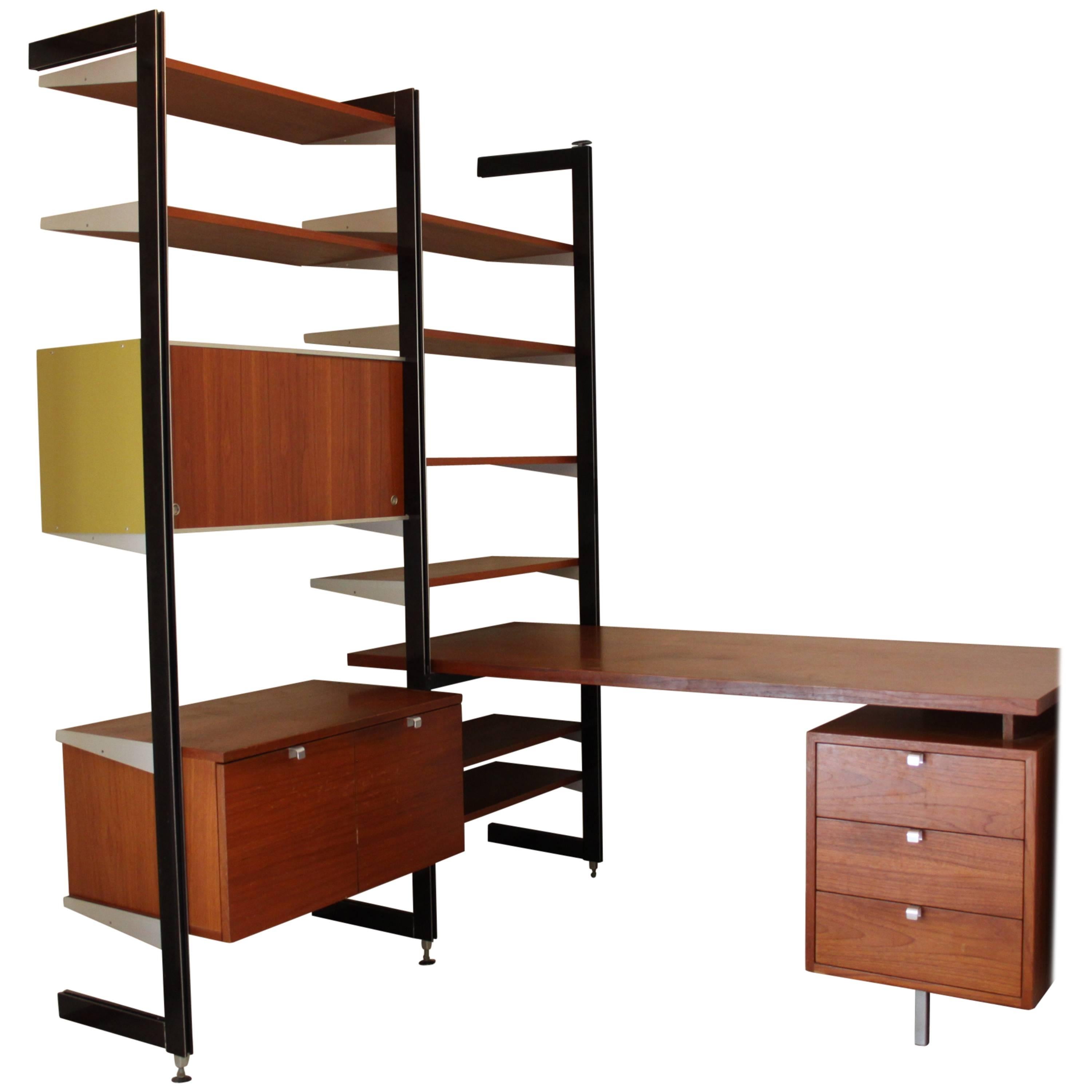 George Nelson for Herman Miller CSS Desk and Wall Unit Combo