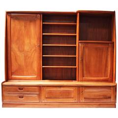 Brutalist Walnut Cabinet