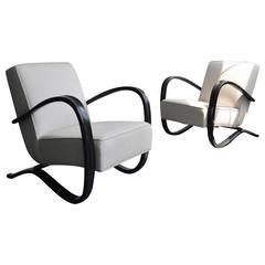 Pair of Jindrich Halabala Lounge Chairs