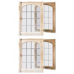 Set of Four Stripped Industrial Casement Windows