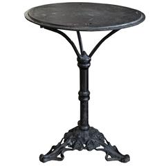 Antique French Cast Iron Cafe Table