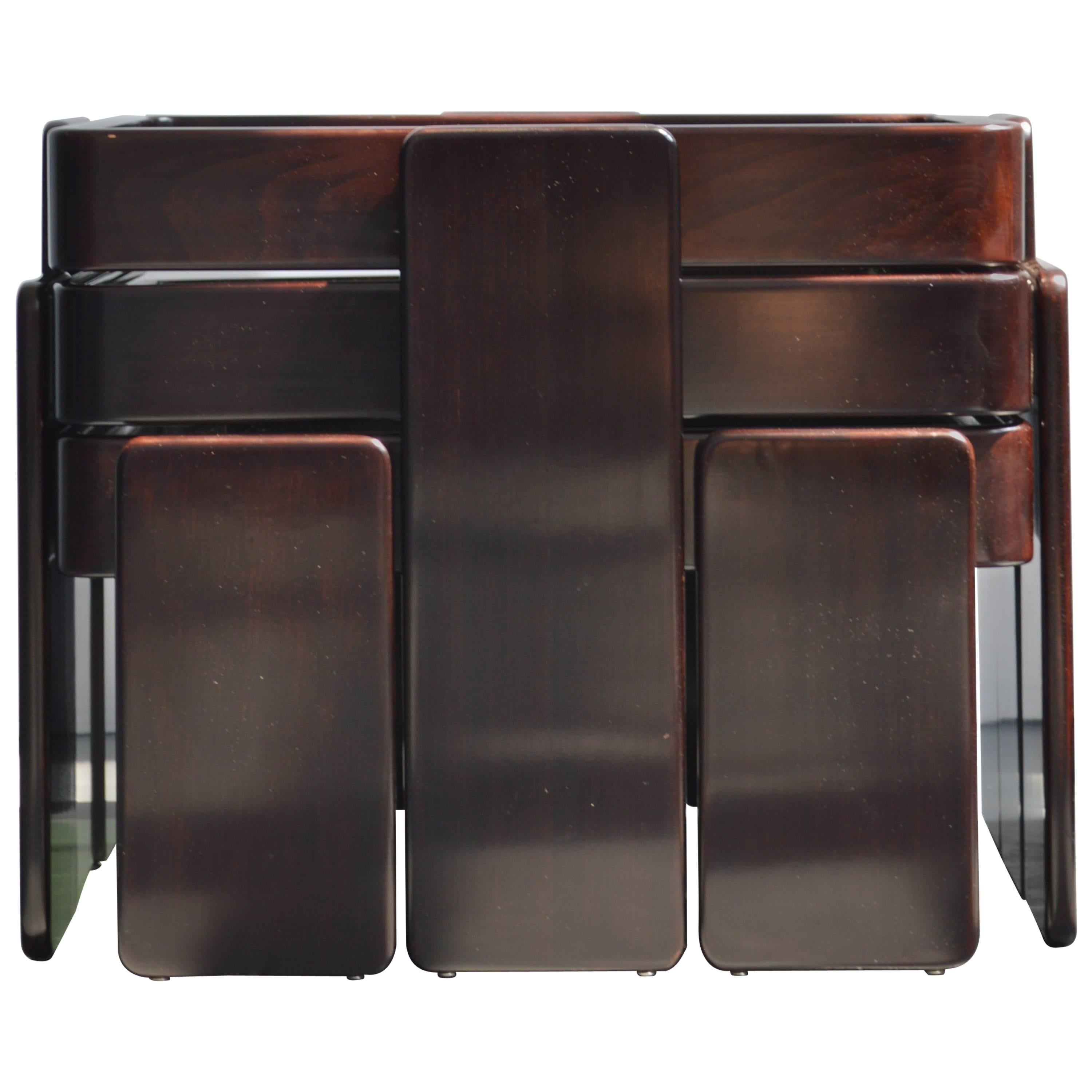 Set of Three Nesting Tables in the Manner of Gianfranco Frattini