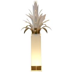 Mid-Century Palm Tree Lucite and Brass Floor Lamp by Peter Doff, Netherlands 7
