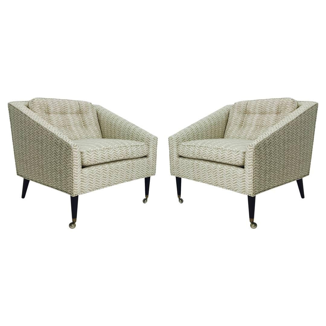 Pair of Milo Baughman for James Inc. Armchairs