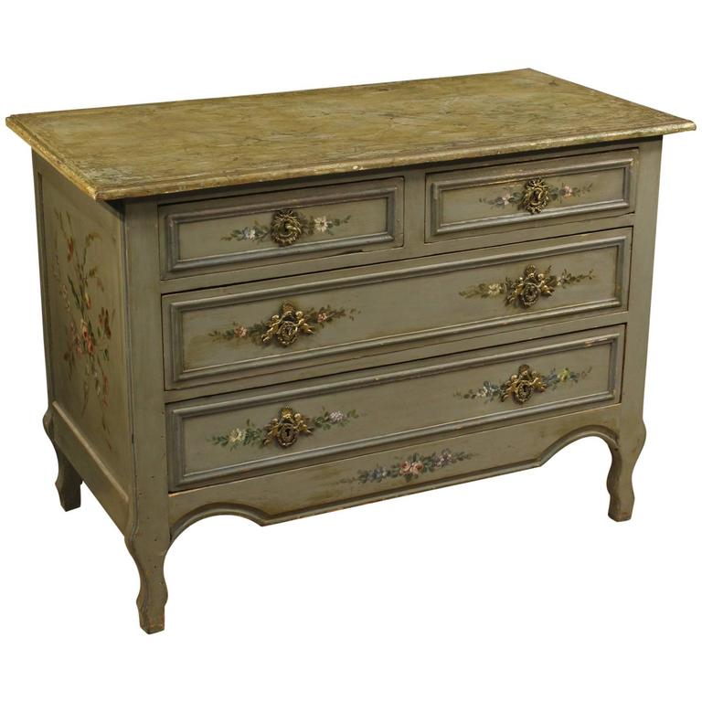 20th Century French Lacquered and Painted Dresser For Sale at 1stdibs