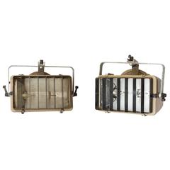 Pair of Adjustable 'Holophane France' Wall Lights