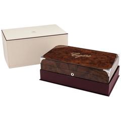 Walnut and Silver Cigar Box