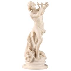 Alabaster Sculpture "Orpheus" by Affortunato Gory