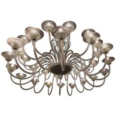 1950 Murano Glass Chandelier by Venini 12