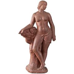 Henri-Ernest Parayre, French Terra Cotta Sculpture from Andre Arbus' Residence 