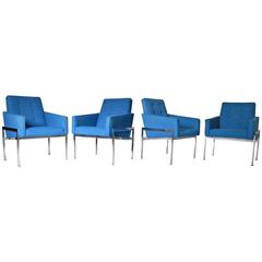 Rare Set of Four Mid-Century Milo Baughman Armchairs for Thayer Coggin