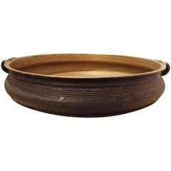 Black and Gold Cast Bronze Urli Bowl 1
