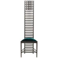 Cassina Hill House 1 High Back Dining Chair by Charles Rennie Mackintosh, Italy