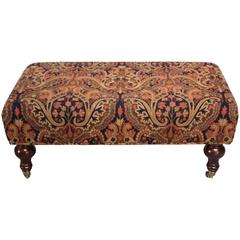 Vintage George Smith Decorator Ottoman on Casters
