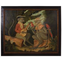 Painting of Two Monkeys by William Skilling