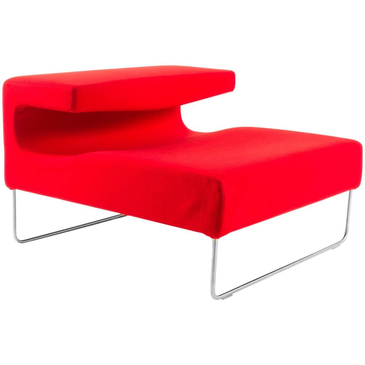 Moroso Red Lowseat Chair by Patricia Urquiola, Italy For Sale
