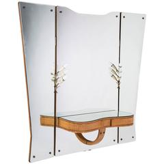 Large Console with Light Mirror by Osvaldo Borsani for Arredamenti Borsani, 1940 4