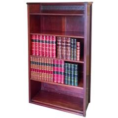 Edwardian Mahogany Dwarf Open Bookcase