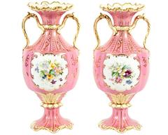Antique Pair of English Decorative Vases / Pieces