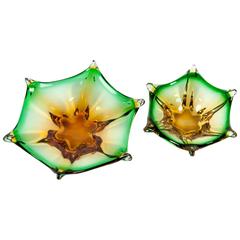 Mid-Century Art Deco Murano Glass Decorative Pieces