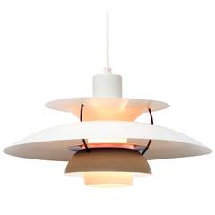 Poul Henningsen PH5 Pendant for Louis Poulsen in White, Denmark