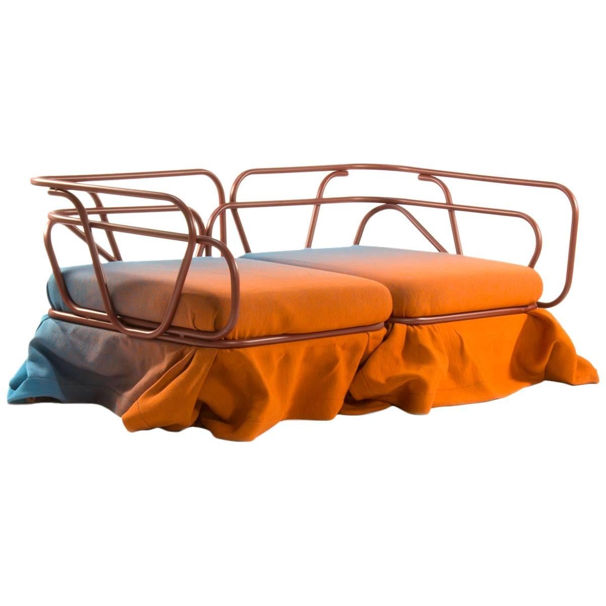 Moroso Metal Frame Oasis Daybed Sofa by Atelier Oi, Italy For Sale