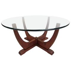 Mid-Century Adrian Pearsall Style Round End Table