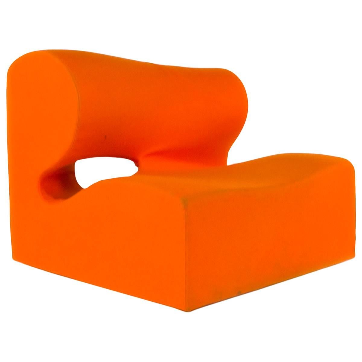 Moroso Orange Misfits Central 1 Modular Sectional Sofa Unit by Ron Arad, Italy For Sale