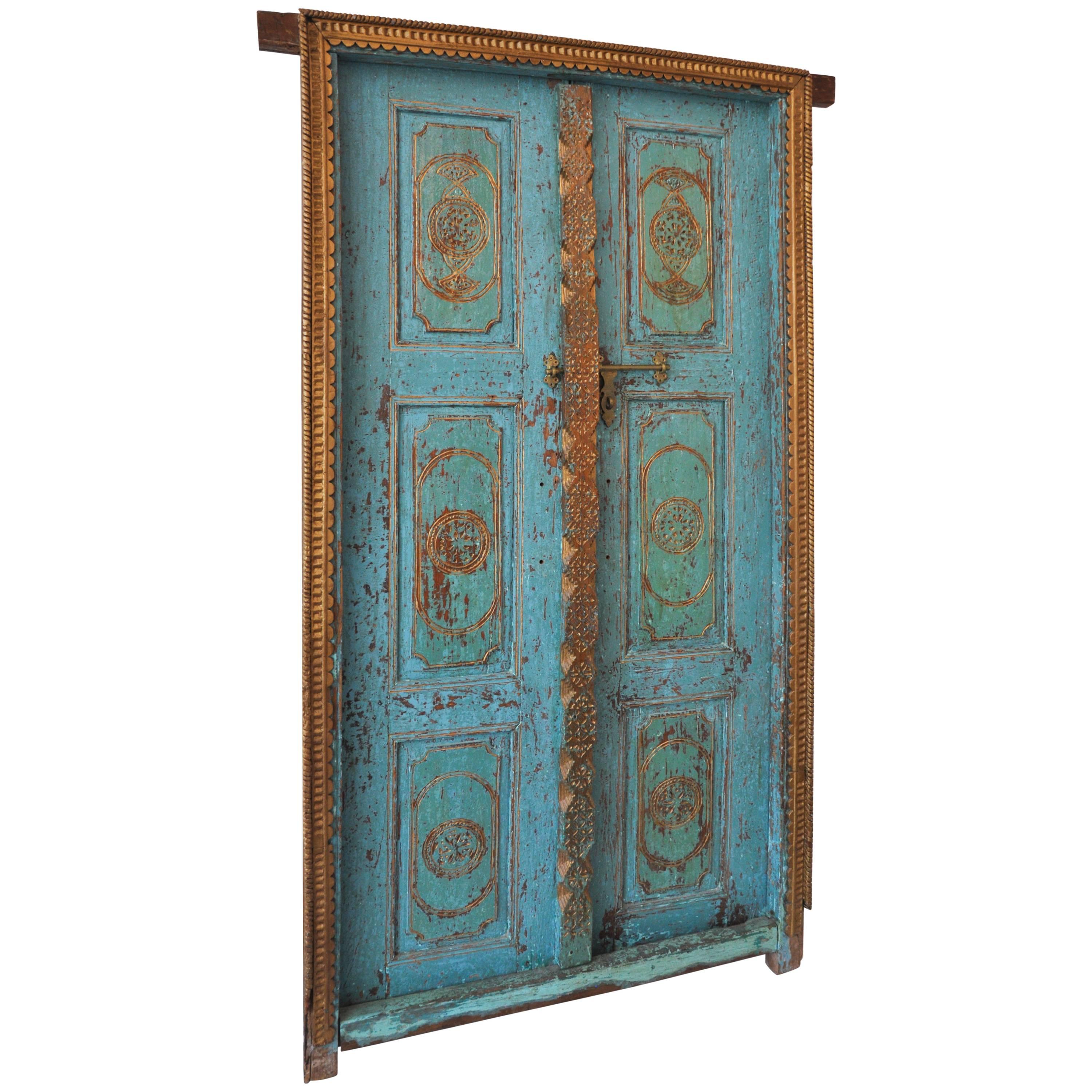 Antique Indian Gilded Doors