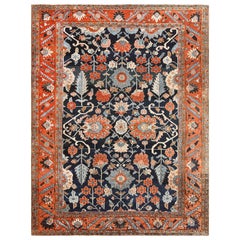 Antique Persian Heriz Serapi Carpet